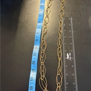 J. Crew Elegant Gold Chain Necklace
